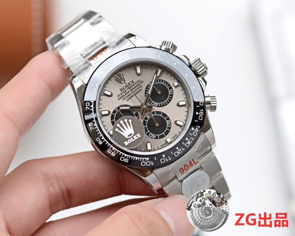 DAYTONA 40MM BLACK CERAMIC GREY DIAL - Image 5