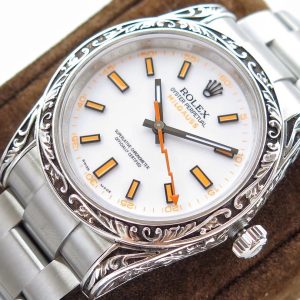 MILGAUSS 40 HAND ENGRAVED CASE WHITE DIAL - Image 5