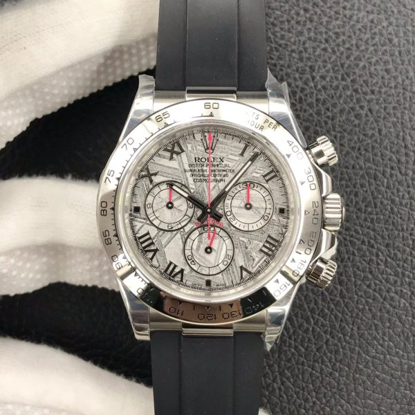 DAYTONA 40MM METEORITE ROMAN DIAL 116509 RUBBER STRAP - Image 2