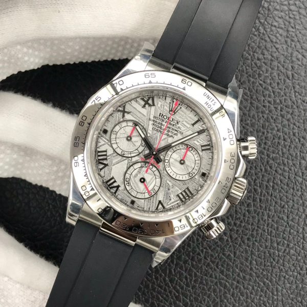 DAYTONA 40MM METEORITE ROMAN DIAL 116509 RUBBER STRAP - Image 4