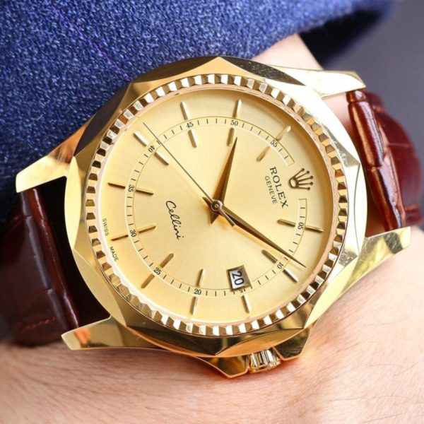 CELLINI DATE 42MM GOLD CASE - Image 8