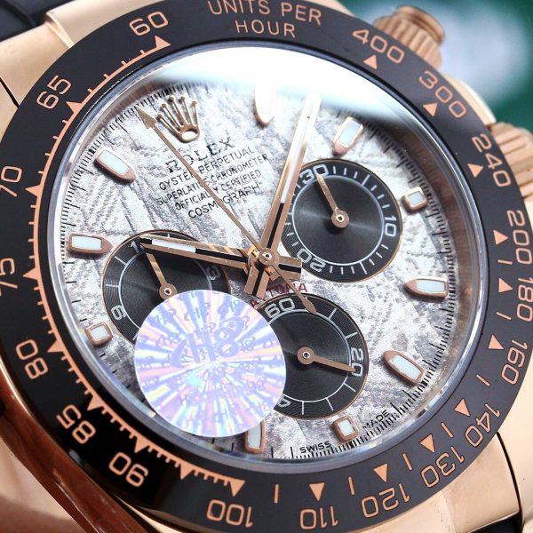 DAYTONA 40 CERAMIC ROSE GOLD METEORITE DIAL - Image 3