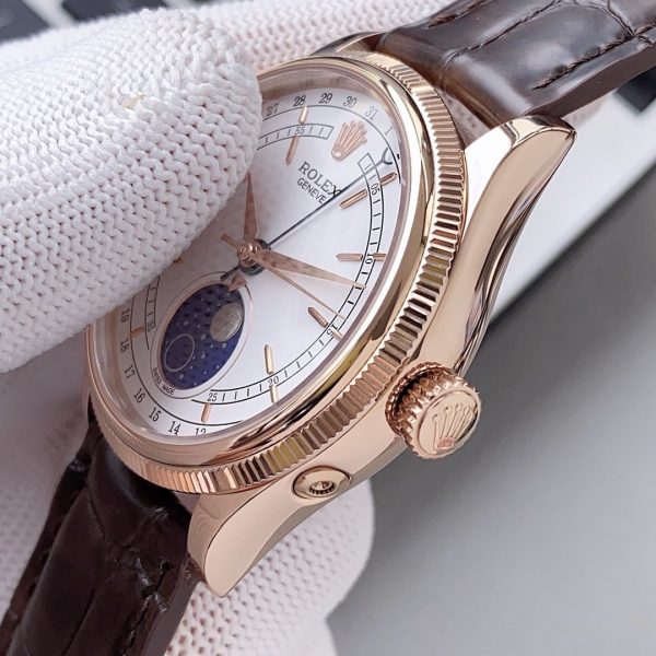 CELLINI MOONPHASE 39MM ROSE GOLD WHITE DIAL - Image 6