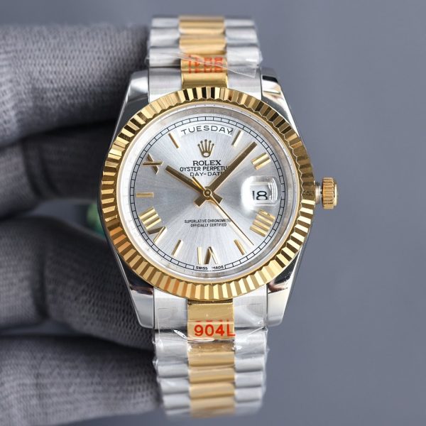 DAY-DATE 40 GOLD STEEL JUBILEE BRACELET - Image 6