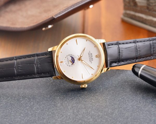 CELLINI 41 MOONPHASE GOLD CASE - Image 5