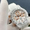 DAYTONA CUSTOM 40MM WHITE CERAMIC YELLOW WHITE DIAL - Image 4