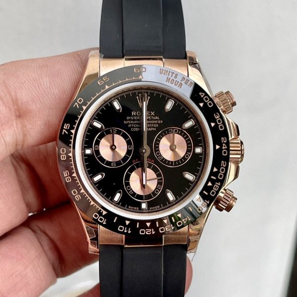 DAYTONA ROSE GOLD CASE CERAMIC BLACK DIAL - Image 2
