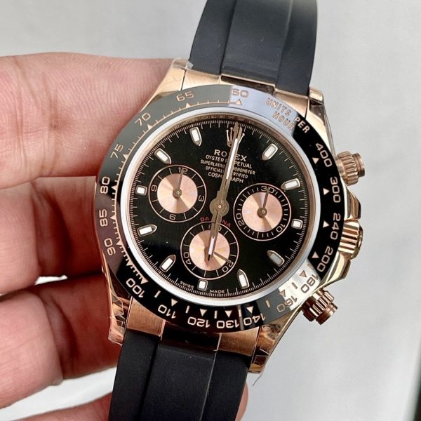 DAYTONA ROSE GOLD CASE CERAMIC BLACK DIAL - Image 3