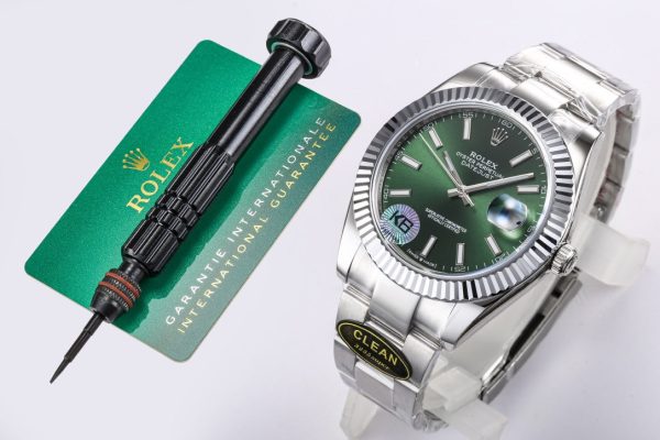 DATEJUST 41MM STEEL CASE GREEN DIAL - Image 2