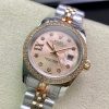 DATEJUST 28 TWO-TONE PINK GOLD DIAMOND BEZEL - Image 3