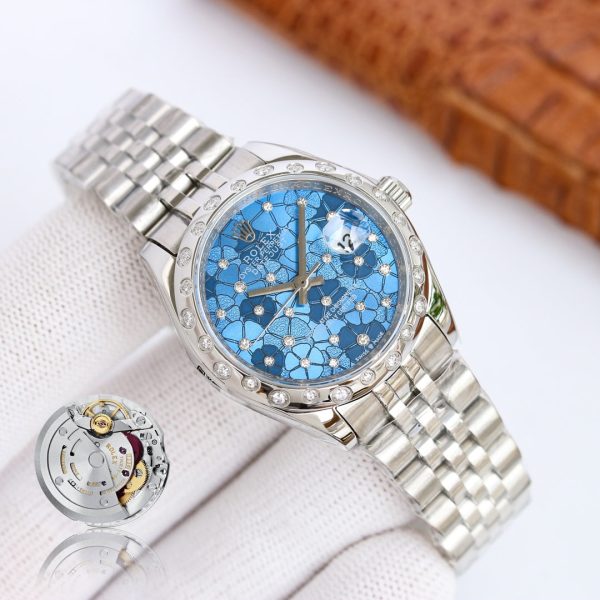 DATEJUST 31 SILVER BLUE FLOWER DIAL - Image 5
