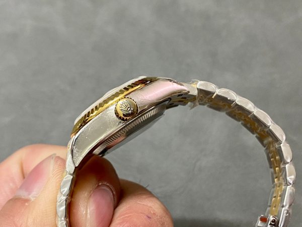 DATEJUST 28MM GOLD STEEL DIAMOND NUMERALS - Image 4