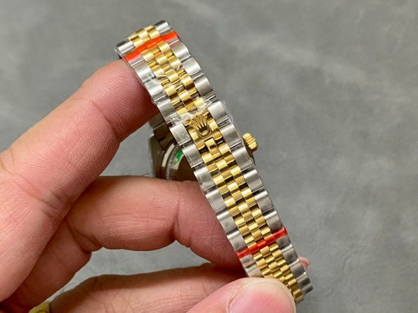DATEJUST 28MM GOLD STEEL DIAMOND NUMERALS - Image 6