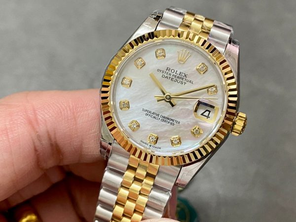 DATEJUST 31MM GOLD STEEL MOP DIAL - Image 3