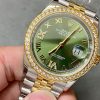 DATEJUST 31MM GOLD STEEL DIAMOND BEZEL GREEN DIAL - Image 3
