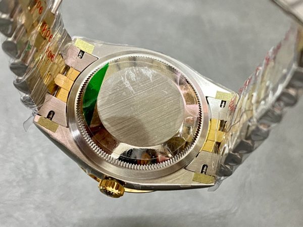 DATEJUST 31MM GOLD STEEL DIAMOND BEZEL GREEN DIAL - Image 7
