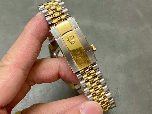 DATEJUST 31MM GOLD STEEL DIAMOND BEZEL GREEN DIAL - Image 8