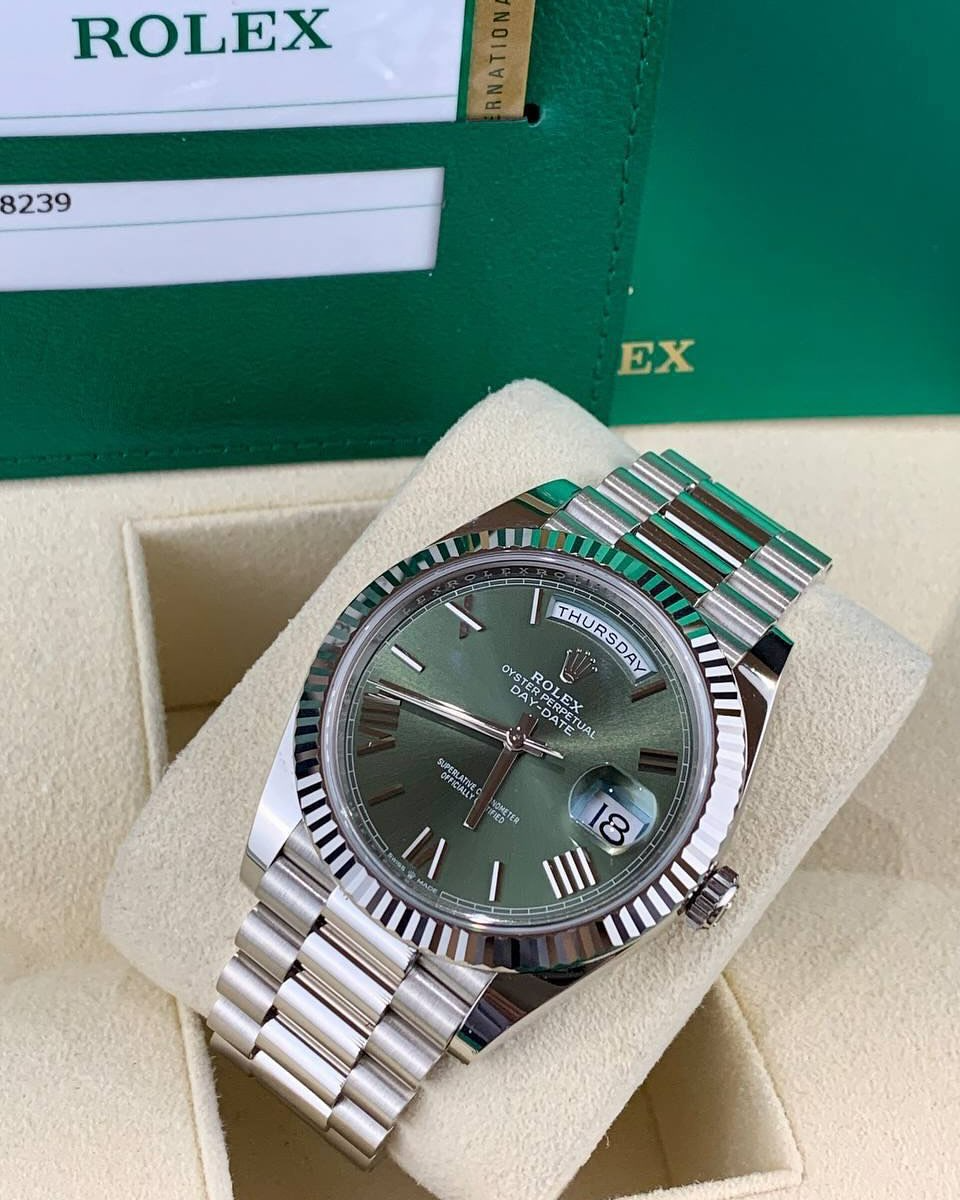 Rolex Oyster Day-Date 40mm 228239 White Gold Replica