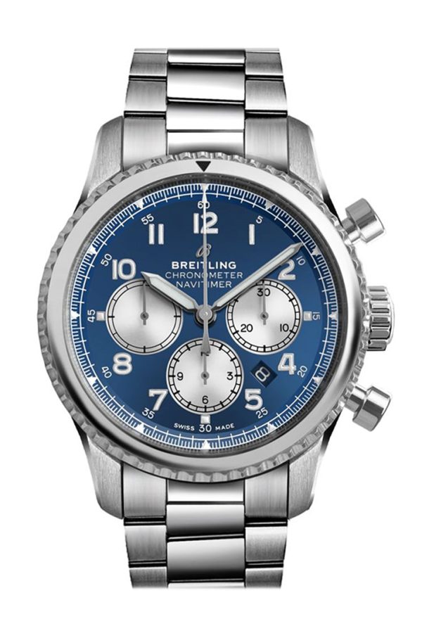 Breitling Navitimer Chrono Blue Dial Stainless Steel AB0117131 C1A1