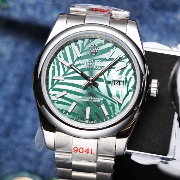 DATEJUST 41 STAINLESS STEEL CUSTOM GREEN DIAL - Image 2