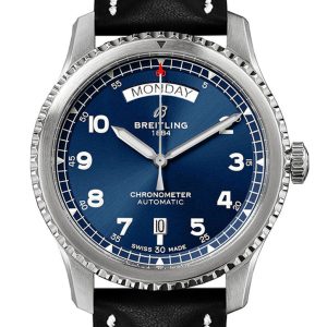 Breitling Navitimer Day Date	Blue Leather  A45330101 C1X1