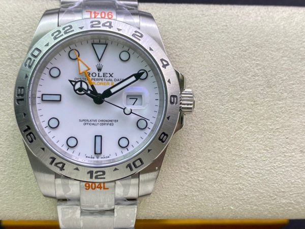 EXPLORER II 42MM STAINLESS STEEL WHITE DIAL - Image 2