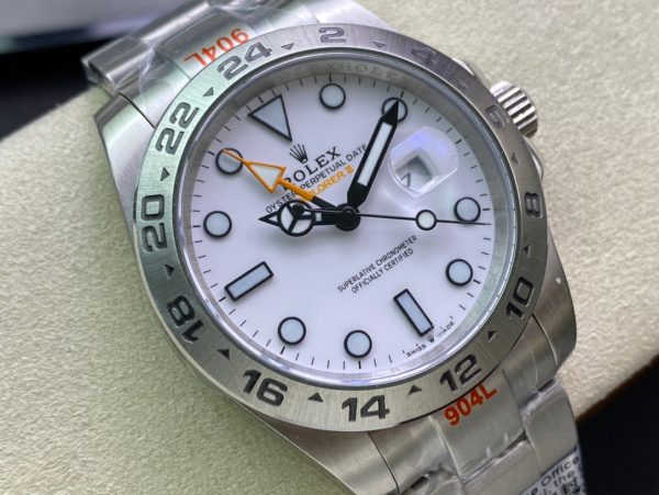 EXPLORER II 42MM STAINLESS STEEL WHITE DIAL - Image 3