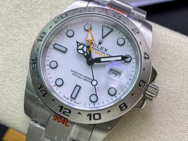 EXPLORER II 42MM STAINLESS STEEL WHITE DIAL - Image 4