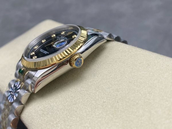 Datejust  Black Diamond Dial Two Tone Yellow Gold Jubilee Bracelet - Image 7