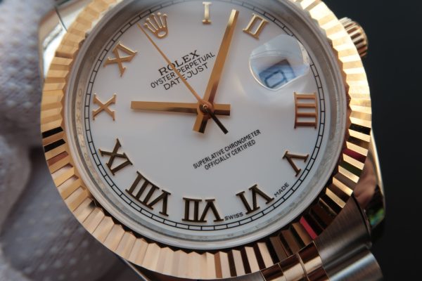 DATEJUST II GOLD STEEL WHITE DIAL ARABIC NUMERALS - Image 3