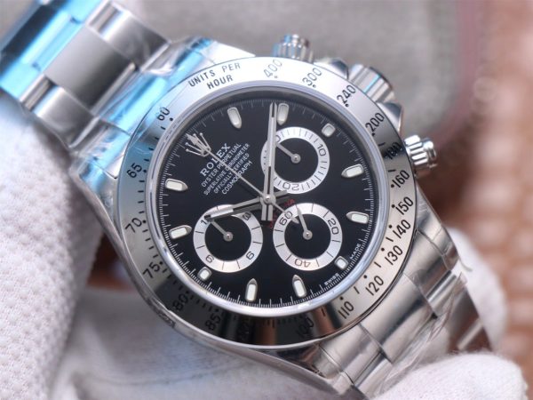 DAYTONA 40MM STEEL CASE BLACK DIAL - Image 2