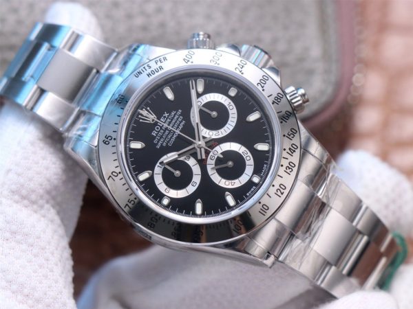 DAYTONA 40MM STEEL CASE BLACK DIAL - Image 3