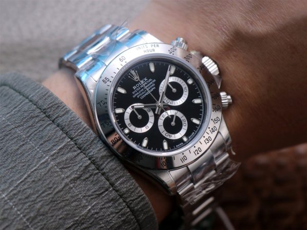 DAYTONA 40MM STEEL CASE BLACK DIAL - Image 9