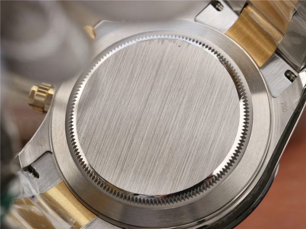 DAYTONA 40MM GOLD STEEL BLACK BEZEL WHITE DIAL - Image 5