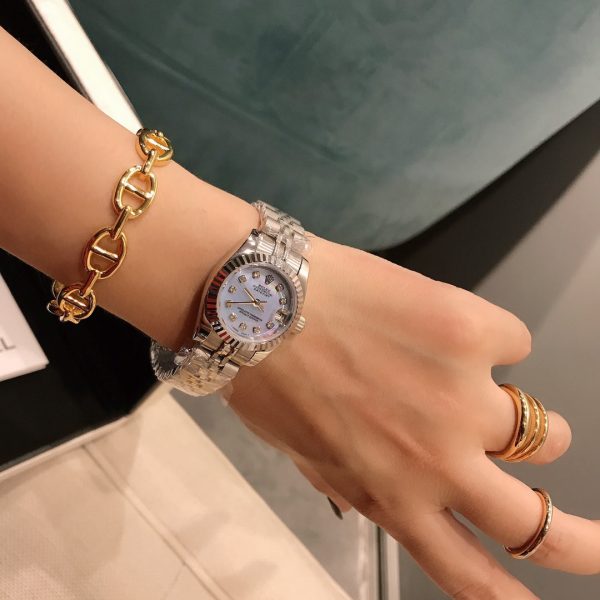 DATE JUST 28MM DIAMOND STUDDED - Image 8