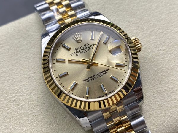 Datejust 31mm Yellow Gold Steel Champagne Dial - Image 3