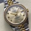 Datejust 31mm Yellow Gold Steel Diamond Bezel Champagne Dial Diamond Numerals - Image 2