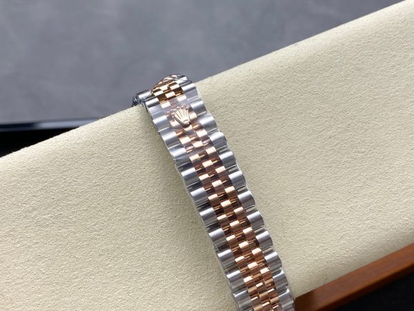 Datejust 31mm Pink Gold Steel Salmon Dial Diamond Numerals - Image 3