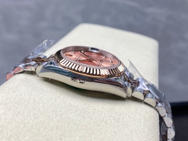 Datejust 31mm Pink Gold Steel Salmon Dial Diamond Numerals - Image 7