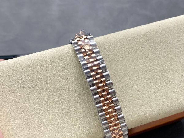Datejust 31mm Pink Gold Steel Diamond Bezel White Mop Dial - Image 2
