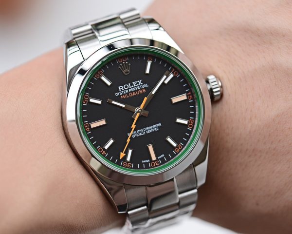 MILGAUSS STAINLESS STEEL BLACK BLUE ORANGE DIAL - Image 3