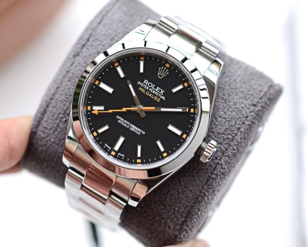 MILGAUSS STAINLESS STEEL BLACK DIAL ORANGE - Image 4