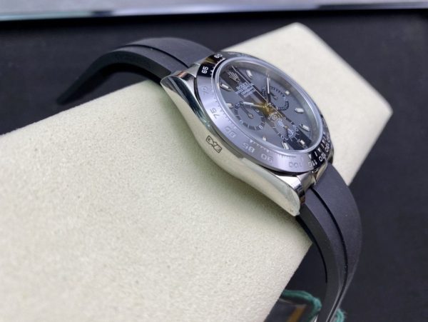 DAYTONA 40 BLACK CERAMIC BEZEL CUSTOM ELEANOR DIAL RUBBER STRAP - Image 8