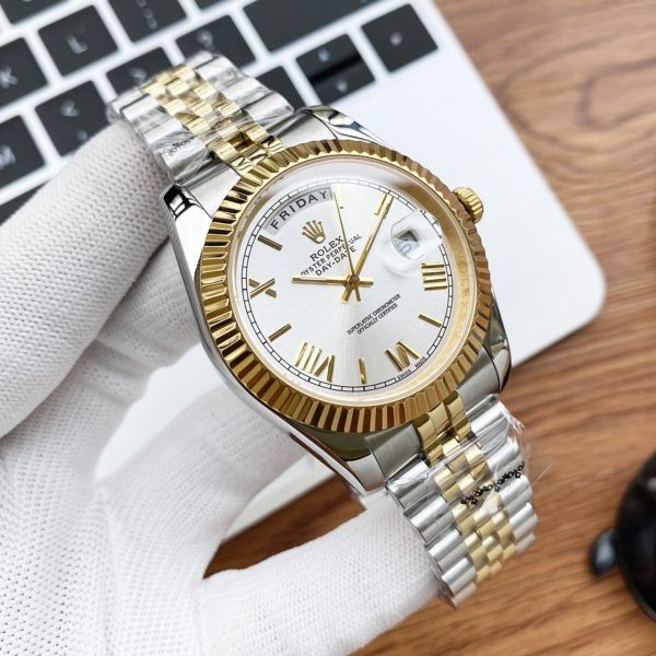 DAY-DATE 40 GOLD STEEL JUBILEE BRACELET - Image 2