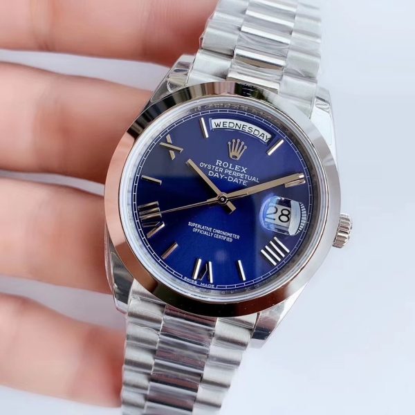 DAY-DATE 41MM STAINLESS STEEL BLUE DIAL - Image 2