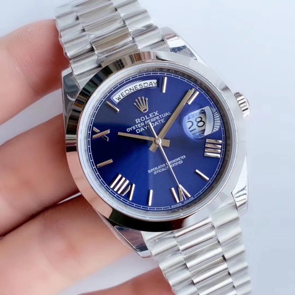 DAY-DATE 41MM STAINLESS STEEL BLUE DIAL - Image 3