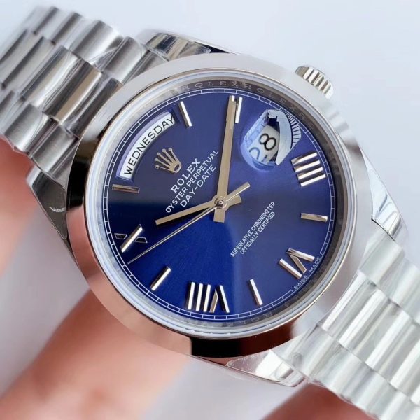 DAY-DATE 41MM STAINLESS STEEL BLUE DIAL - Image 8