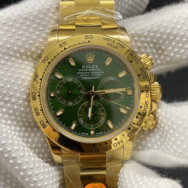 DAYTONA YELLOW GOLD GREEN DIAL 116508 - Image 2