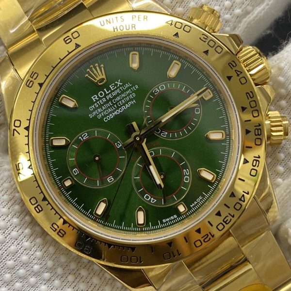 DAYTONA YELLOW GOLD GREEN DIAL 116508 - Image 3